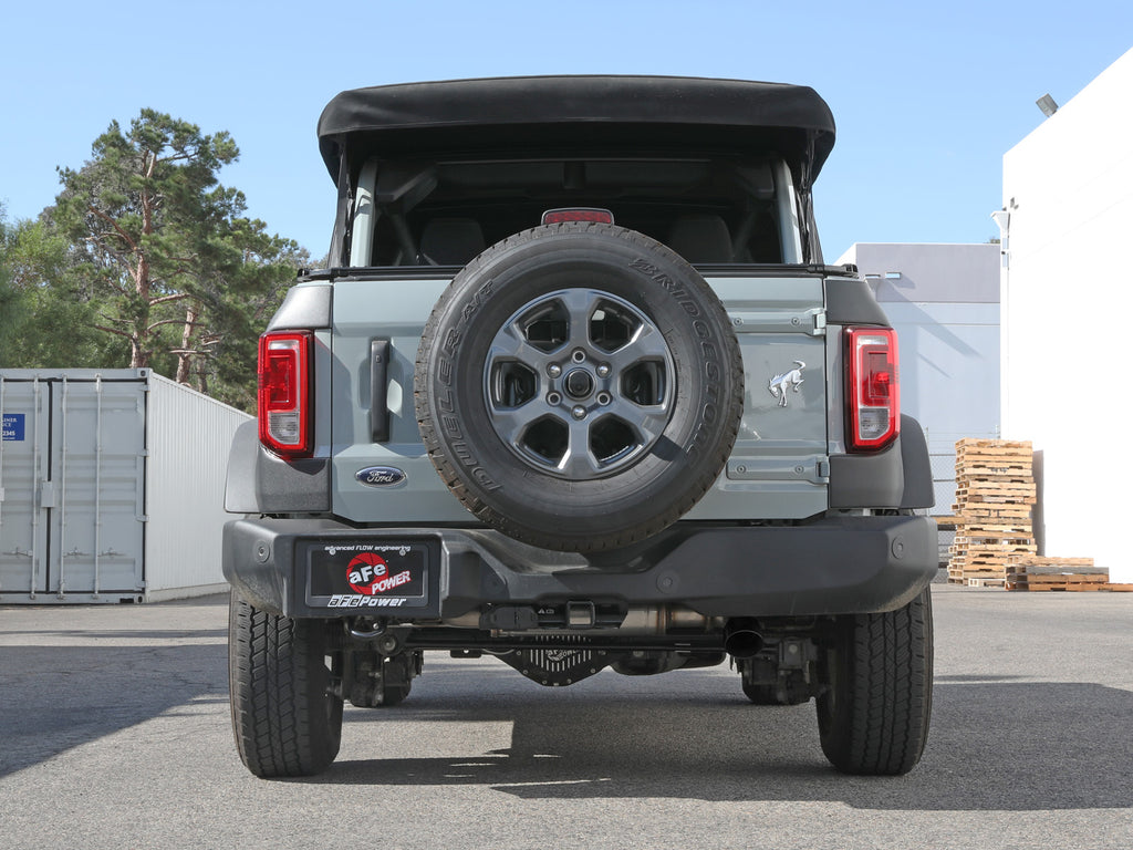 aFe Apollo GT 3in 409 SS Cat-Back Exhaust 2021 Ford Bronco L4-2.3L (t)/V6-2.7L (tt) w/ Black Tip aFe AFE49-43136-B