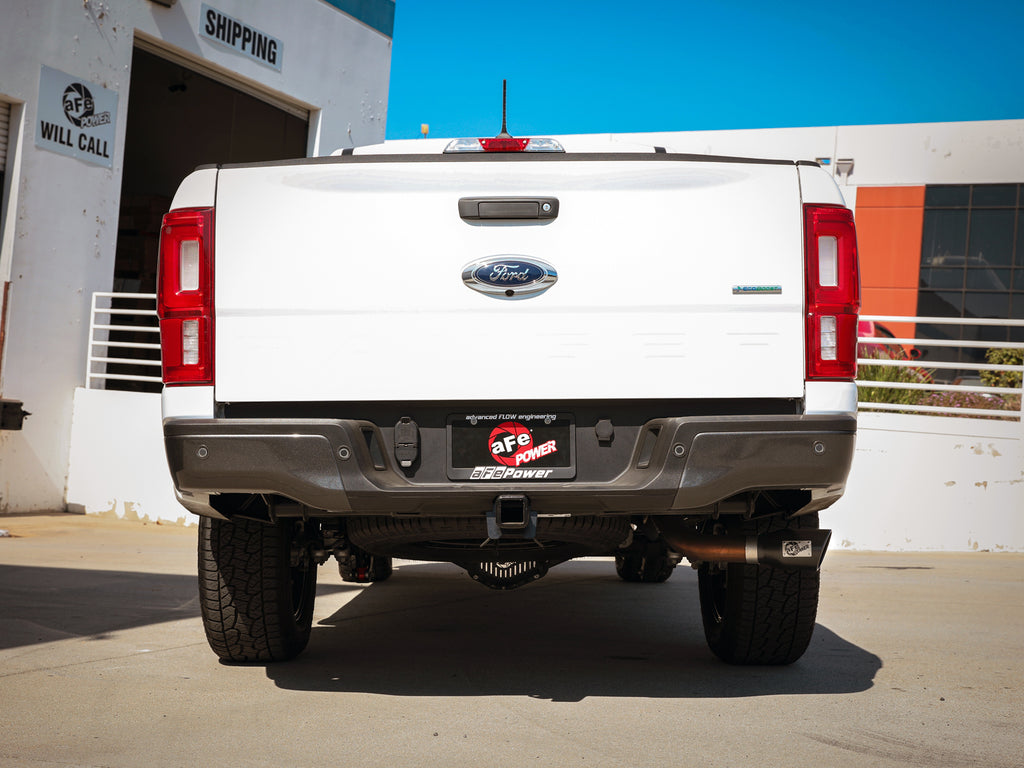 aFe Apollo GT Series 3in 409 SS Axle-Back Exhaust 2019 Ford Ranger 2.3L w/ Black Tips aFe AFE49-43114-B