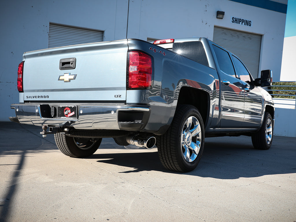 aFe Apollo GT Series 4in 409SS Cat Back Exh System Polished Tip 14-18GM Silverado 1500 V8-6.2L aFe AFE49-44116-P