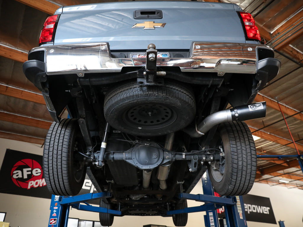 aFe Apollo GT Series 4in 409SS Cat Back Exh System Polished Tip 14-18GM Silverado 1500 V8-6.2L aFe AFE49-44116-P