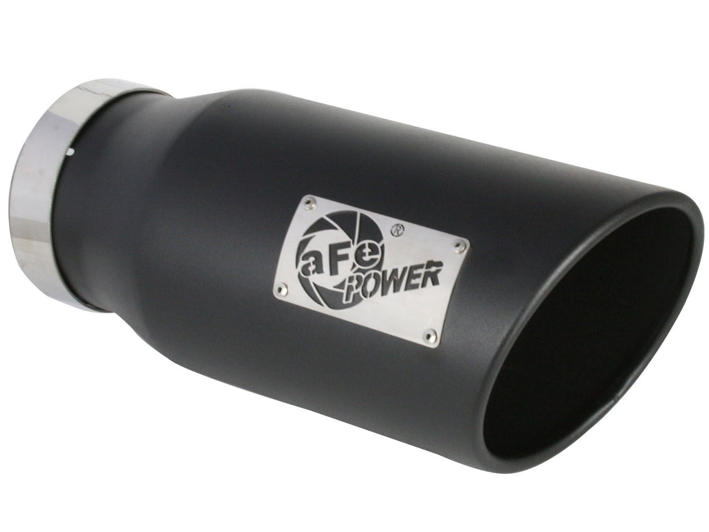 aFe ATLAS 5in DPF-Back Alum Steel Exhaust System w/ Black Tip 19-20 Ram Diesel Trucks L6-6.7L (td) aFe AFE49-02078-B