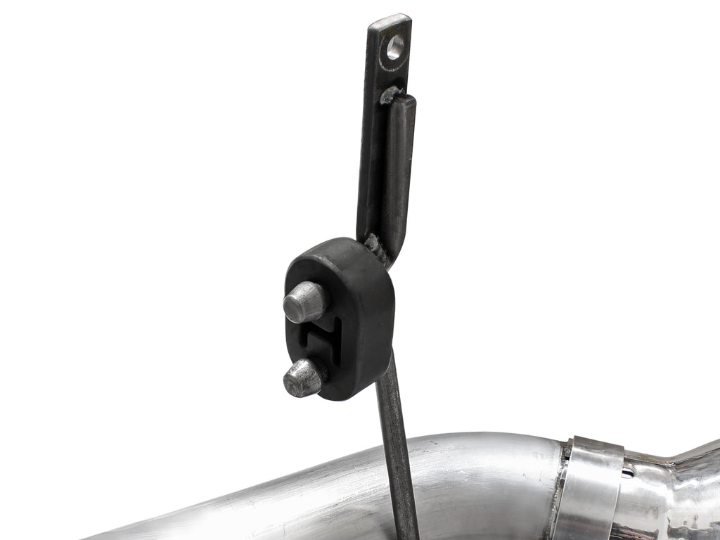aFe Atlas Exhaust 4in DPF-Back Exhaust Aluminized Steel Polished Tip 11-14 ford Diesel Truck V8-6.7L aFe AFE49-03065-P