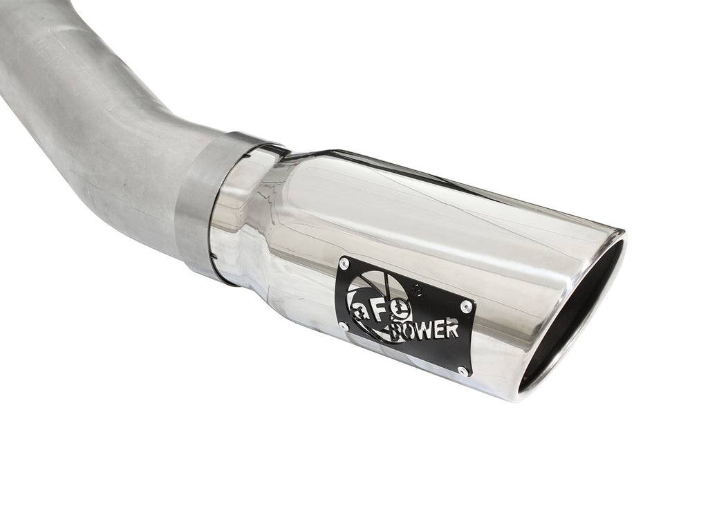 aFe Atlas Exhausts 4in Cat-Back Aluminized Steel Exhaust 2015 Ford F-150 V6 3.5L (tt) Polished Tip aFe AFE49-03069-P