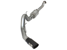 Load image into Gallery viewer, aFe Atlas Exhausts 4in Cat-Back Aluminized Steel Exhaust Sys 2015 Ford F-150 V6 3.5L (tt) Black Tip aFe AFE49-03069-B