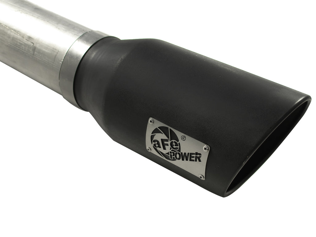aFe Atlas Exhausts DPF-Back Aluminized Steel Exhaust Dodge Diesel Trucks 07.5-12 L6-6.7L Black Tip aFe AFE49-02016-B