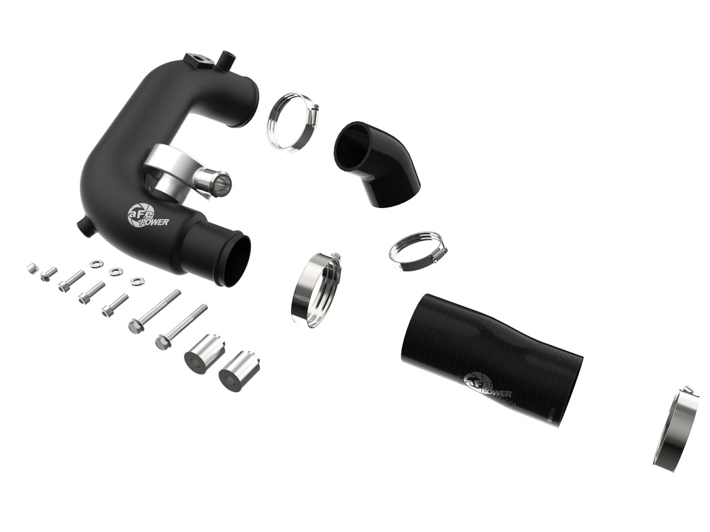 aFe BladeRunner 2 1/2in Intercooler Hot Side Charge Pipe 18-21 Jeep Wrangler JL L4-2.0L (t) - Black aFe AFE46-20468-B