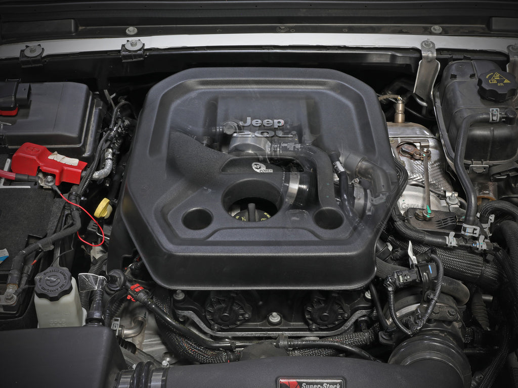 aFe BladeRunner 2 1/2in Intercooler Hot Side Charge Pipe 18-21 Jeep Wrangler JL L4-2.0L (t) - Black aFe AFE46-20468-B