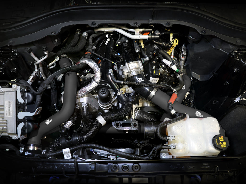 aFe BladeRunner 2 1/4in Intercooler Hot Side Charge Pipe 22-23 Ford Explorer V6-3.0L (tt) - Black aFe AFE46-20678-B
