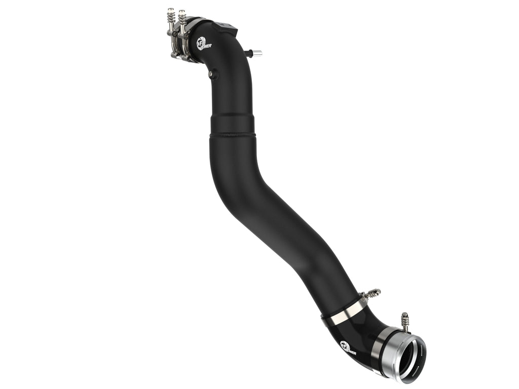 aFe BladeRunner 21-22 Ford F-150 Ecoboost V6-3.5L(tt) Aluminum Hot and Cold Charge Pipe Kit Black aFe AFE46-20514-B