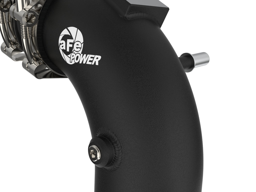 aFe BladeRunner 21-22 Ford F-150 Ecoboost V6-3.5L(tt) Aluminum Hot and Cold Charge Pipe Kit Black aFe AFE46-20514-B