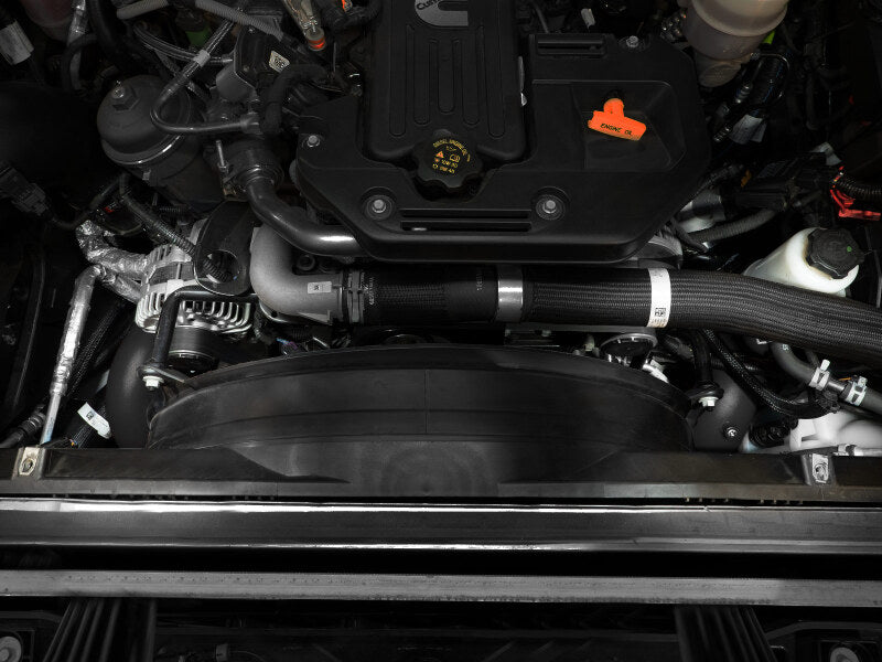aFe aFe BladeRunner 3in & 3-1/2in AL Hot and Cold Charge Pipe Kit Black RAM Diesel Trucks 25-26 L6-6.7L