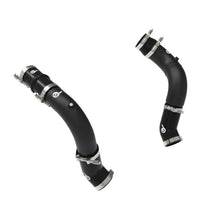Load image into Gallery viewer, aFe aFe BladeRunner 3in &amp; 3-1/2in AL Hot and Cold Charge Pipe Kit Black RAM Diesel Trucks 25-26 L6-6.7L