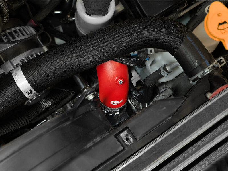 aFe aFe BladeRunner 3in & 3-1/2in AL Hot and Cold Charge Pipe Kit Red RAM Diesel Trucks 25-26 L6-6.7L