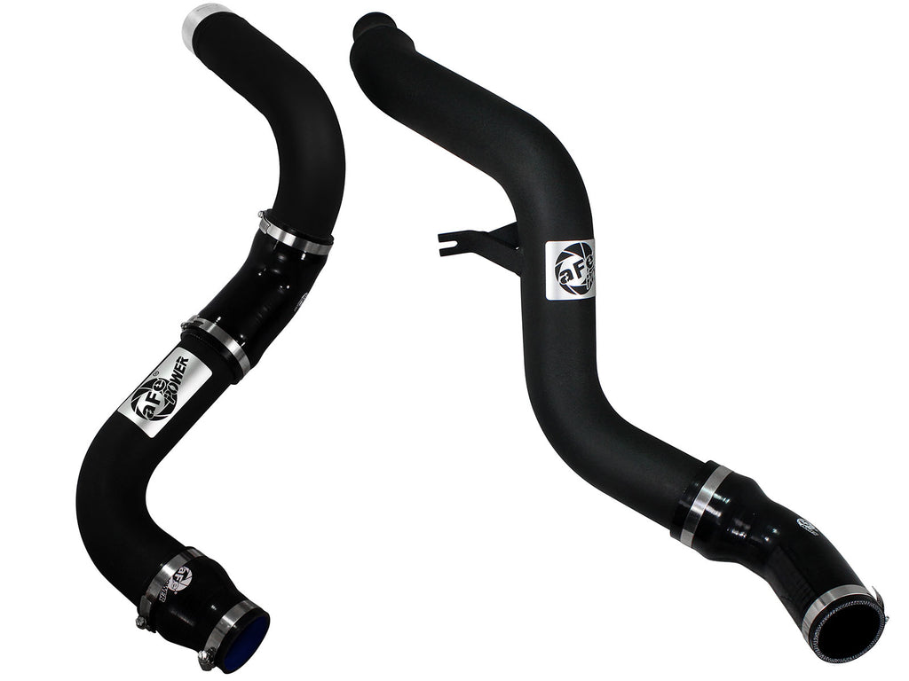 aFe Bladerunner 3in Black Intercooler Hot and Cold Side Tubes 14-15 Dodge Ram 1500 EcoDiesel V6 3.0L aFe AFE46-20174-B