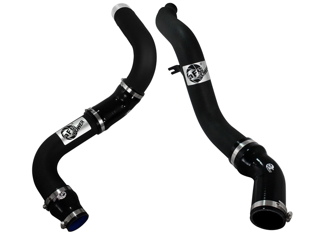aFe Bladerunner 3in Black Intercooler Hot and Cold Side Tubes 14-15 Dodge Ram 1500 EcoDiesel V6 3.0L aFe AFE46-20174-B