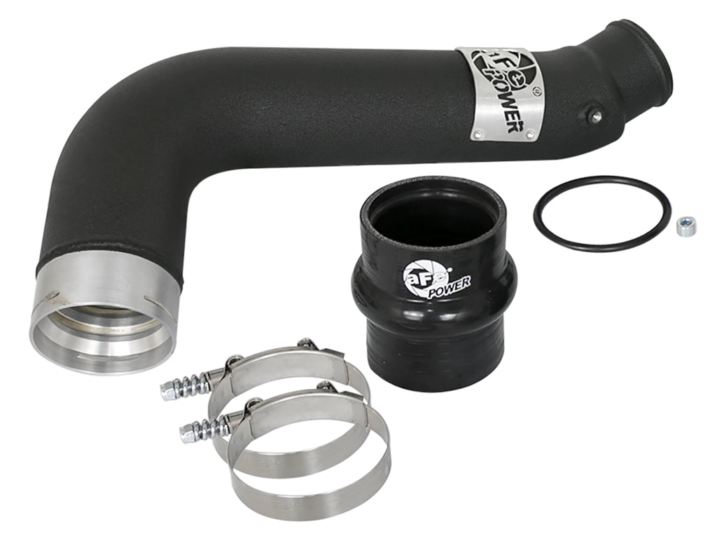 aFe BladeRunner 3in Black Intercooler Tube Cold Side 17-18 GM Diesel Trucks V8 6.6L (td) L5P aFe AFE46-20339-B