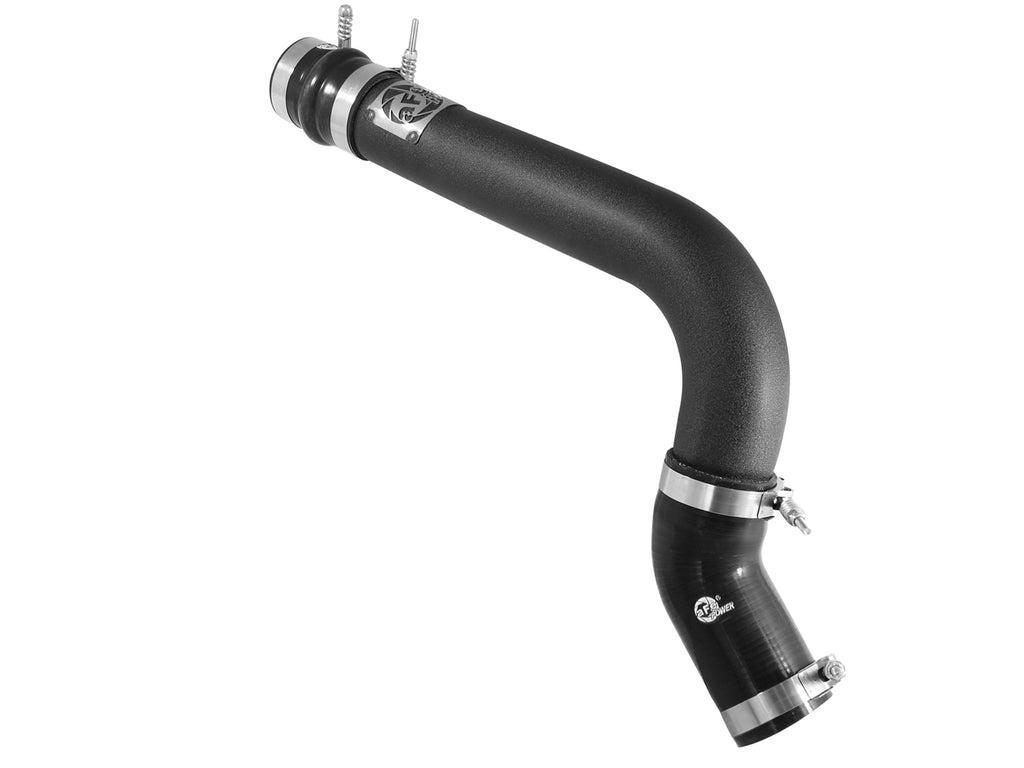 aFe BladeRunner 3in Black Intercooler Tube Hot Side w/ Couplings & Clamps 13-14 Dodge RAM 6.7L (td) aFe AFE46-20138-B