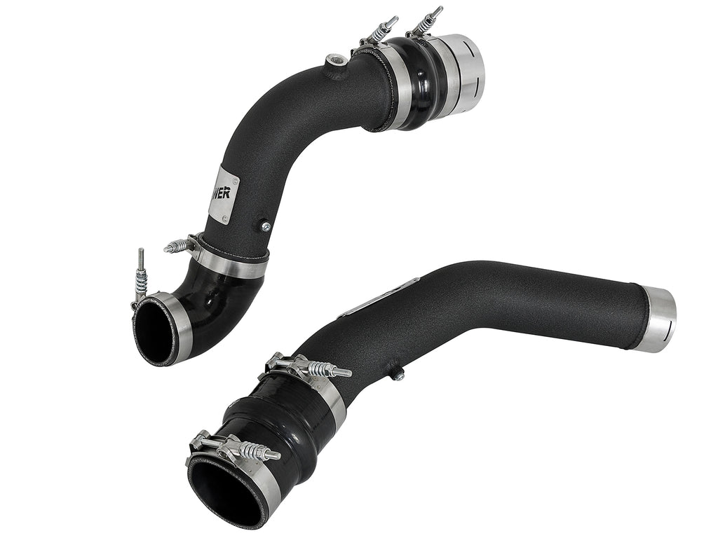 aFe Bladerunner 3in Hot and Cold Side Black Intercooler Tubes 2017 Ford Diesel Trucks V8 6.7L (td) aFe AFE46-20314-B