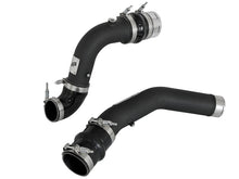 Load image into Gallery viewer, aFe Bladerunner 3in Hot and Cold Side Black Intercooler Tubes 2017 Ford Diesel Trucks V8 6.7L (td) aFe AFE46-20314-B