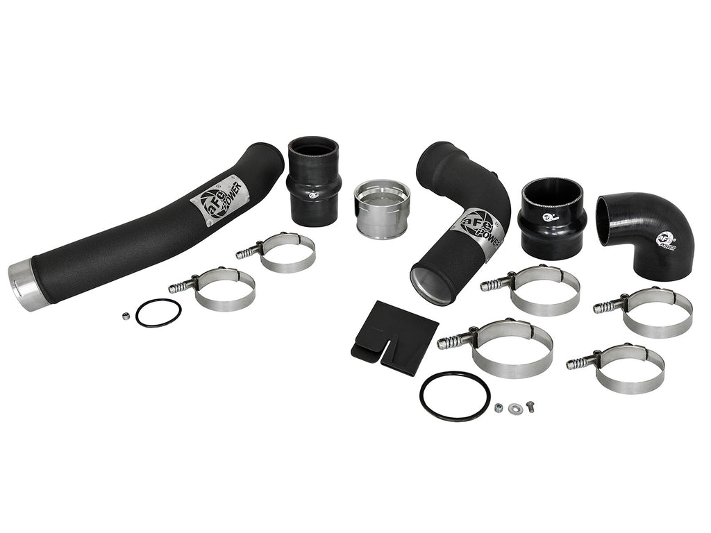 aFe Bladerunner 3in Hot and Cold Side Black Intercooler Tubes 2017 Ford Diesel Trucks V8 6.7L (td) aFe AFE46-20314-B
