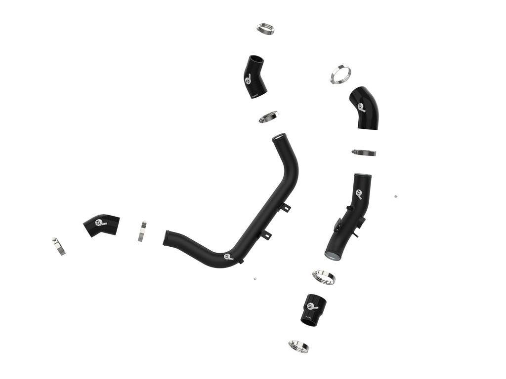 aFe BladeRunner Aluminum Hot and Cold Charge Pipe Kit Black 17-20 Hyundai Elantra GT L4-1.6L (t) aFe AFE46-20634-B