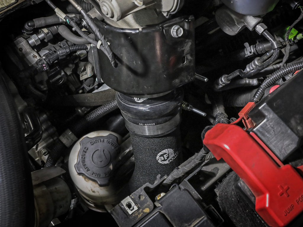 aFe BladeRunner Aluminum Hot and Cold Charge Pipe Kit Black RAM Diesel Trucks 19-23 L6-6.7L (td) aFe AFE46-20614-B