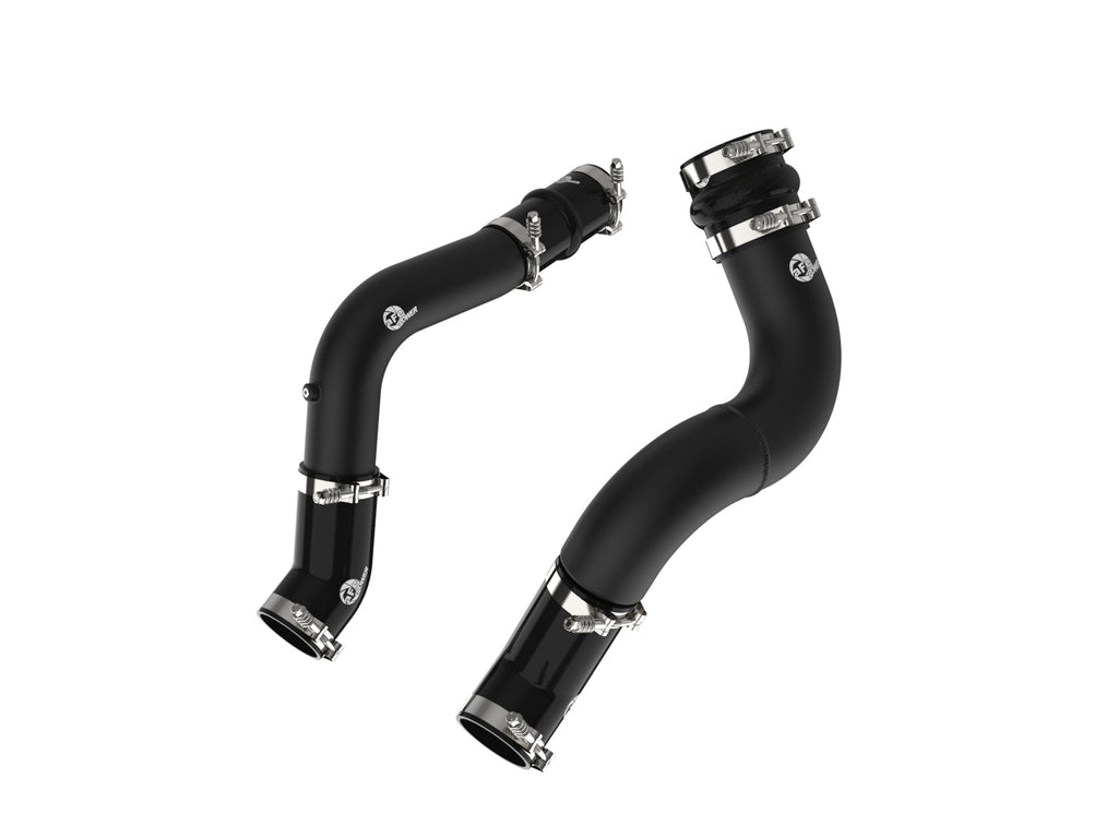 aFe BladeRunner Aluminum Hot and Cold Charge Pipe Kit Black RAM Diesel Trucks 19-23 L6-6.7L (td) aFe AFE46-20614-B