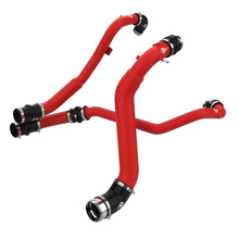 Load image into Gallery viewer, aFe BladeRunner red aluminum hot and cold charge pipe set, full kit overview