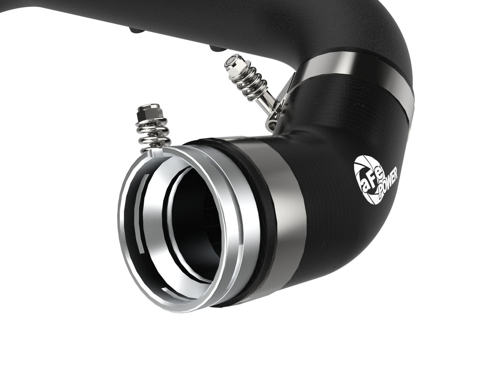aFe BladeRunner Black 2-3/4in Aluminum Charge Pipe 2021 Toyota Supra GR (A90) I4-2.0L (t) B48 aFe AFE46-20488-B