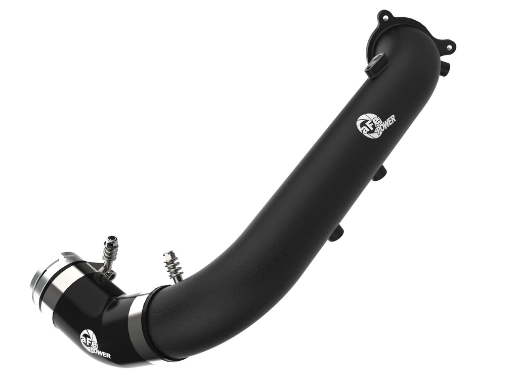 aFe BladeRunner Black 2-3/4in Aluminum Charge Pipe 2021 Toyota Supra GR (A90) I4-2.0L (t) B48 aFe AFE46-20488-B