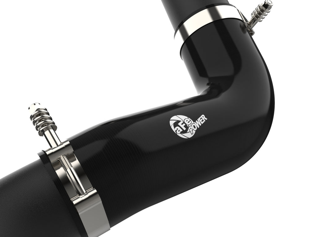 aFe BladeRunner Black 3in Aluminum Charge Pipe Kit 20-21 GM Diesel Trucks V8-6.6L (td) L5P aFe AFE46-20444-B