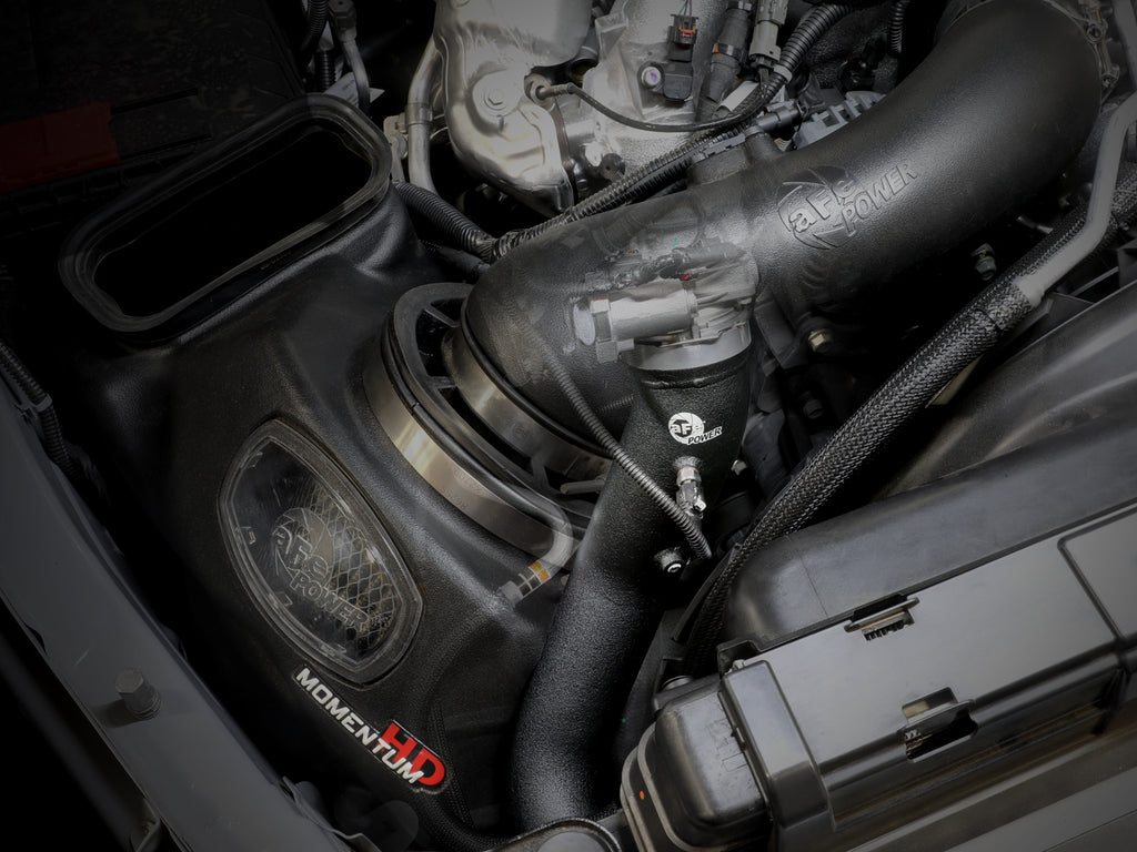 aFe BladeRunner Black 3in Aluminum Charge Pipe Kit 20-21 GM Diesel Trucks V8-6.6L (td) L5P aFe AFE46-20444-B