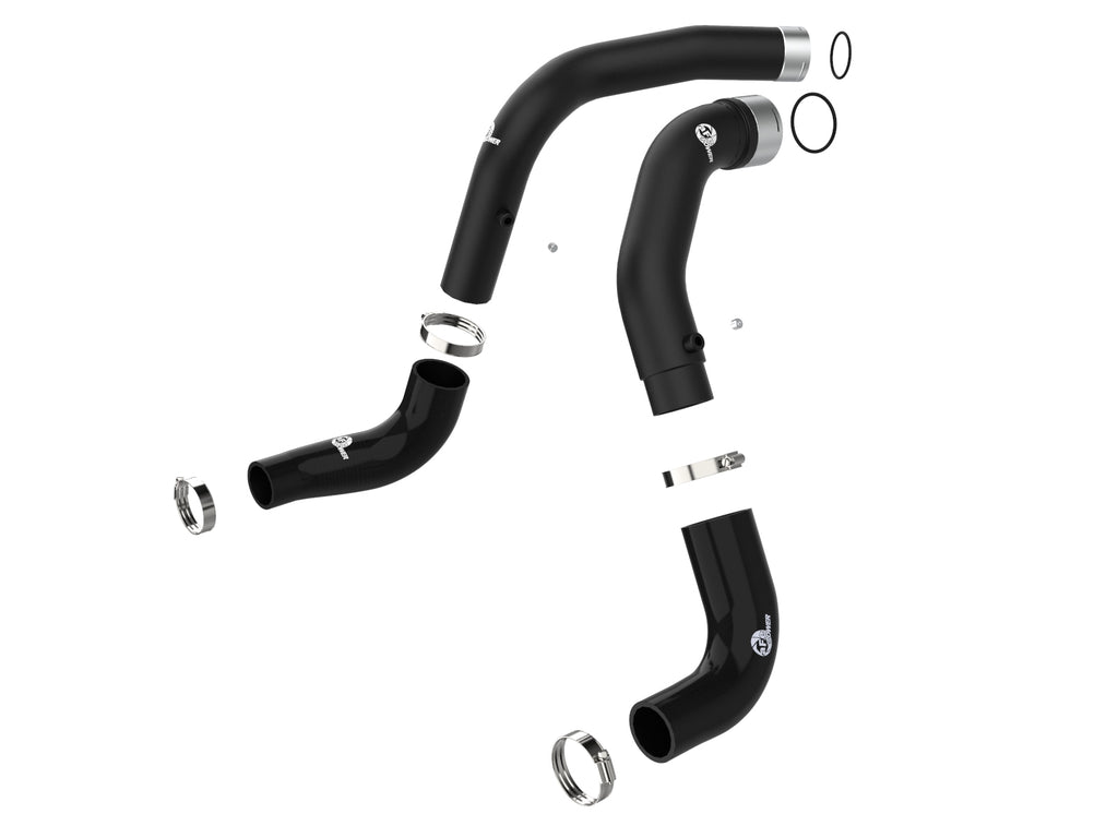aFe BladeRunner Black 3in Intercooler Hot & Cold Side Pipe Kit 20-21 Jeep Wrangler V6-3.0L (td) aFe AFE46-20434-B