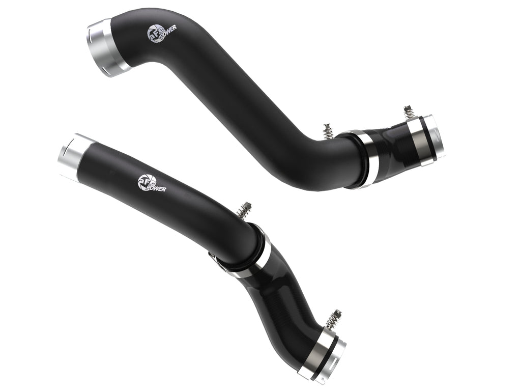 aFe BladeRunner Black Intercooler Hot & Cold Side Tubes Combo 19-20 GM Trucks 1500 L4-2.7L (t) aFe AFE46-20424-B