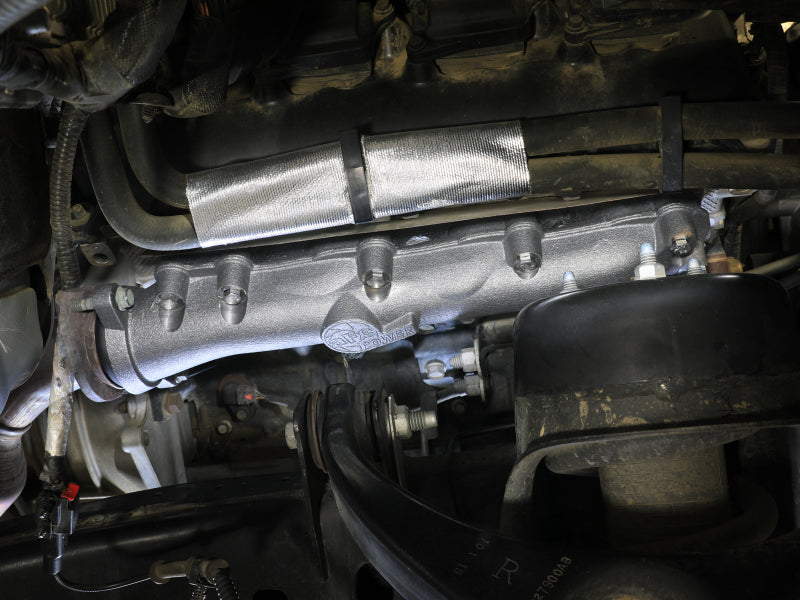 Mounted aFe BladeRunner exhaust manifold on Ram 1500 5.7L HEMI engine