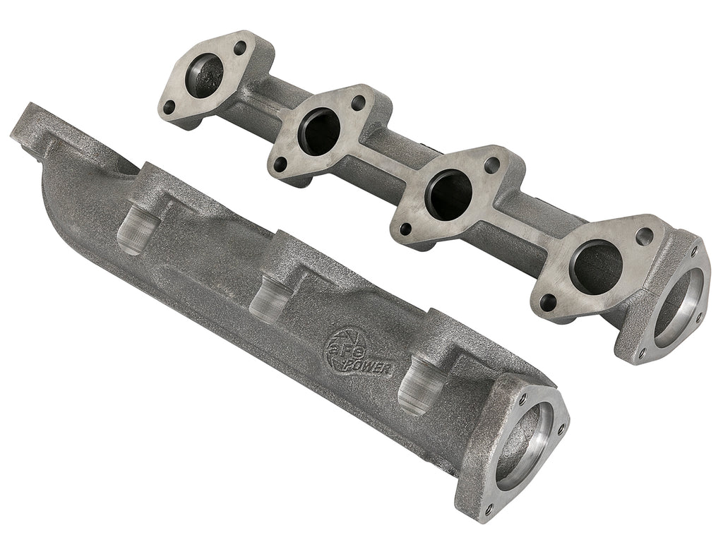aFe BladeRunner Ported Ductile Iron Exhaust Manifold 08-10 Ford Diesel Trucks V8 6.4L (td) aFe AFE46-40124