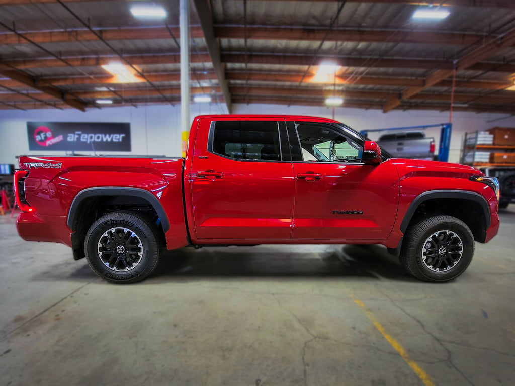 aFe CONTROL 1.875 IN Leveling Kit 22-23 Toyota Tundra - Red aFe AFE416-72T005-R