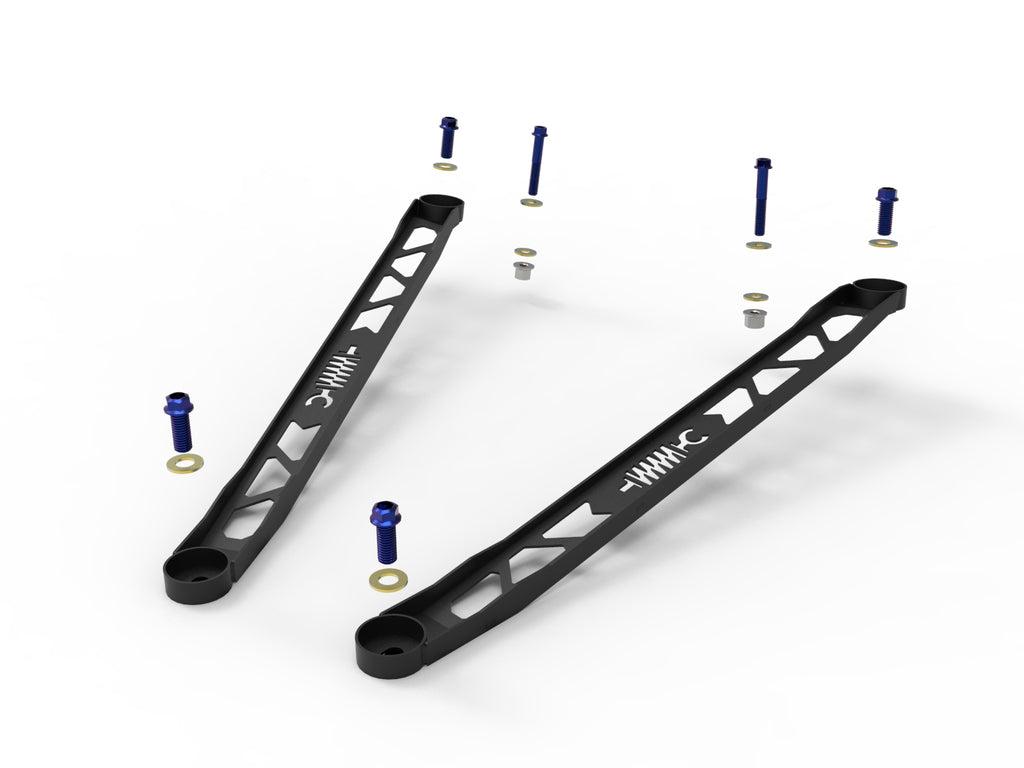 aFe CONTROL 304 Stainless Steel Front Suspension Strut Brace Black - Toyota GR Supra (A90) 20-21 aFe AFE450-721003-B