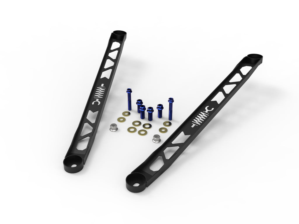 aFe CONTROL 304 Stainless Steel Front Suspension Strut Brace Black - Toyota GR Supra (A90) 20-21 aFe AFE450-721003-B