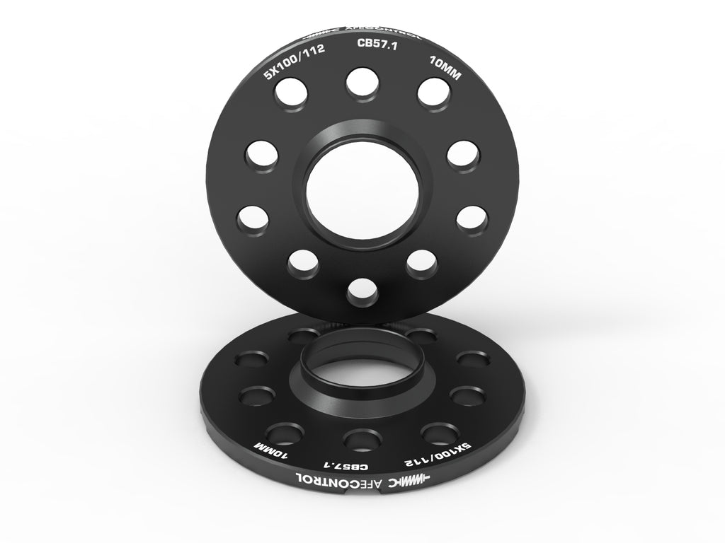 aFe CONTROL Billet Aluminum Wheel Spacers 5x100/112 CB57.1 10mm - Volkswagen/Audi aFe AFE610-611001-B