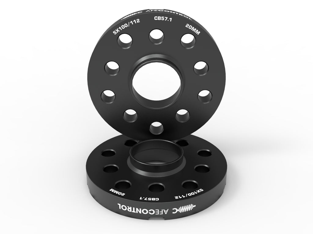 aFe CONTROL Billet Aluminum Wheel Spacers 5x100/112 CB57.1 20mm - Volkswagen/Audi aFe AFE610-611004-B