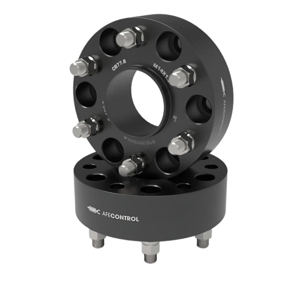 aFe CONTROL Forged Aluminum Wheel Spacers 6x139.7 / CB 77.8 / 2in Thick - RAM 1500 aFe AFE610-20T002-B