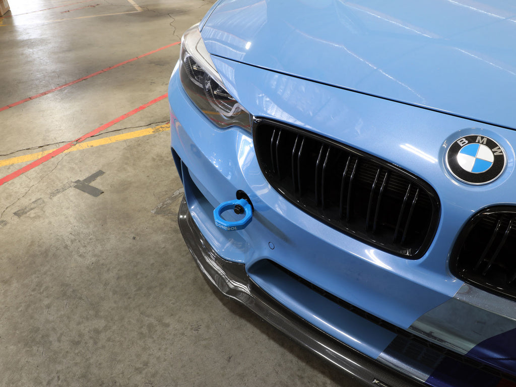 aFe Control Front Tow Hook Blue BMW F-Chassis 2/3/4/M aFe AFE450-502001-L