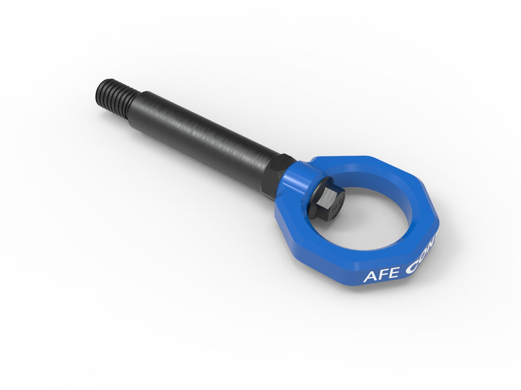 aFe Control Rear Tow Hook Blue BMW F-Chassis 2/3/4/M aFe AFE450-502002-L