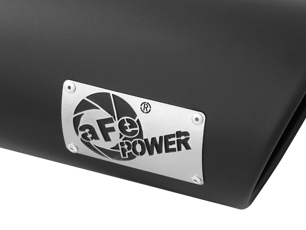 aFe Diesel Exhaust Tip Bolt On Black 5in Inlet x 6in Outlet x 12in Long aFe AFE49T50601-B12