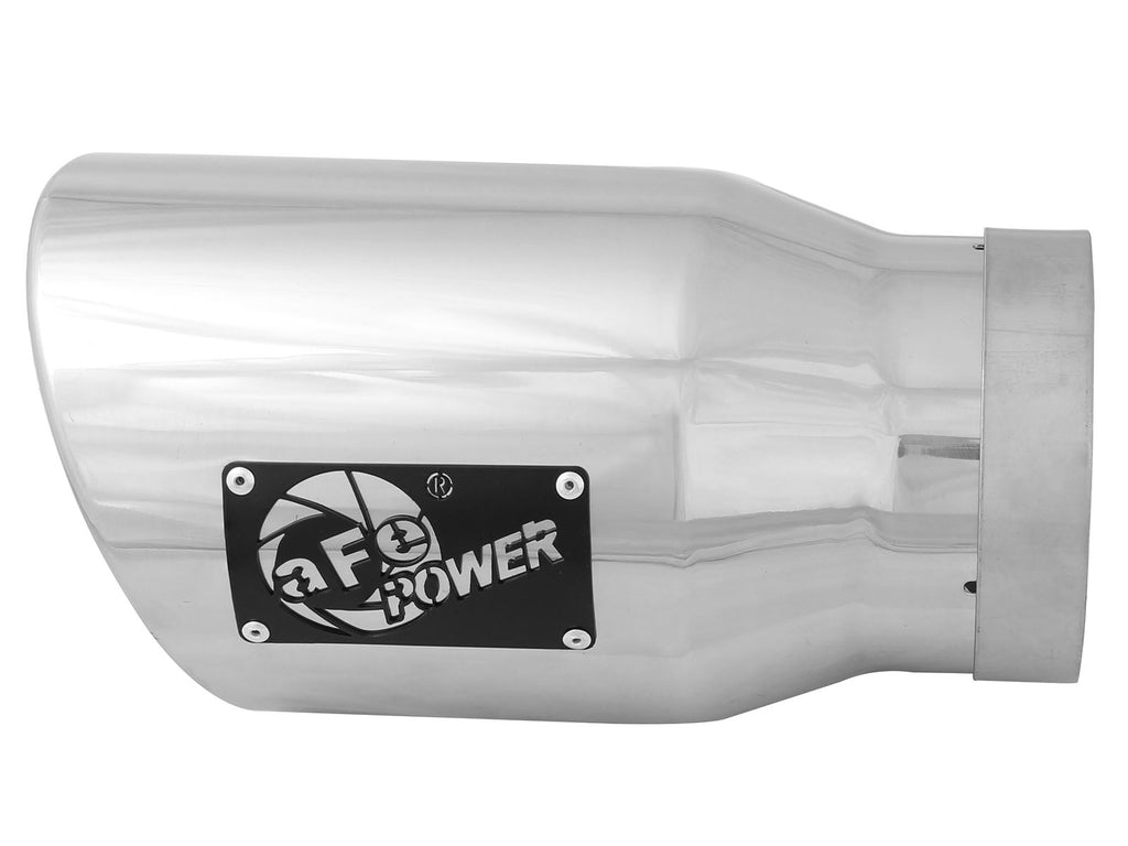 aFe Diesel Exhaust Tip Bolt On Black 5in Inlet x 7in Outlet x 12in - Right aFe AFE49T50702-P12