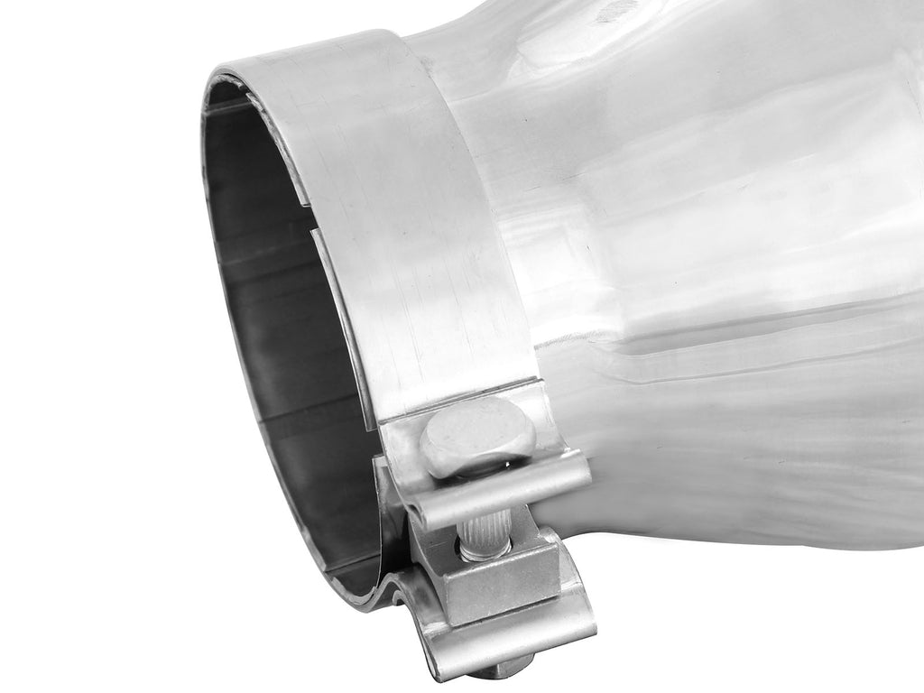 aFe Diesel Exhaust Tip Bolt On Polished 4in Inlet x 6in Outlet x 12in Length aFe AFE49T40604-P12
