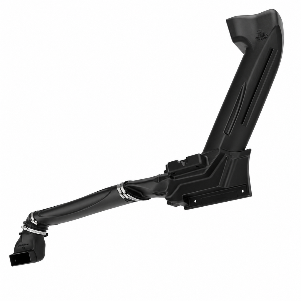 aFe Dynamic Air Scoop snorkel 55-21005 with no-cut no-drill cowl pass-through