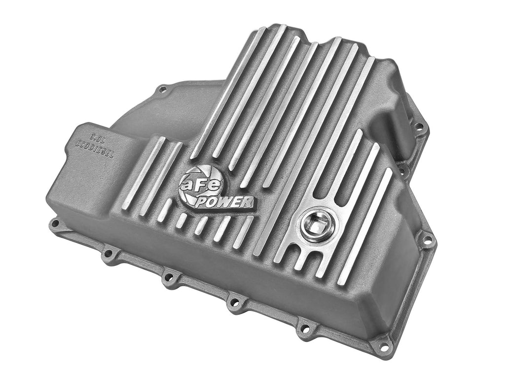 AFE Engine Oil Pan Raw; 14-16 Dodge RAM 1500 EcoDiesel 3.0L V6 (td) aFe AFE46-70280