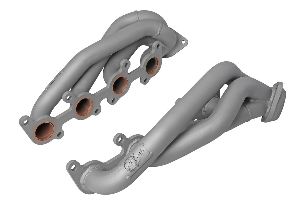 aFe Ford F-150 15-22 V8-5.0L Twisted Steel 1-5/8in to 2-1/2in 304 Stainless Headers w/ Titanium Coat aFe AFE48-33025-1T